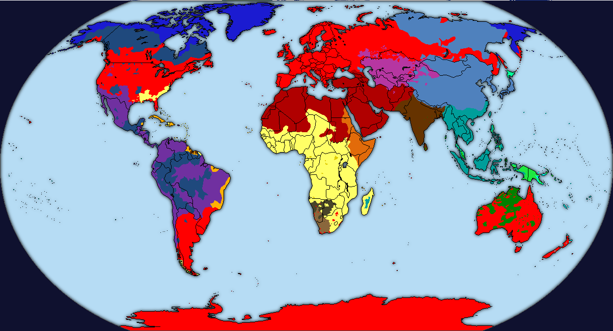 World map of races