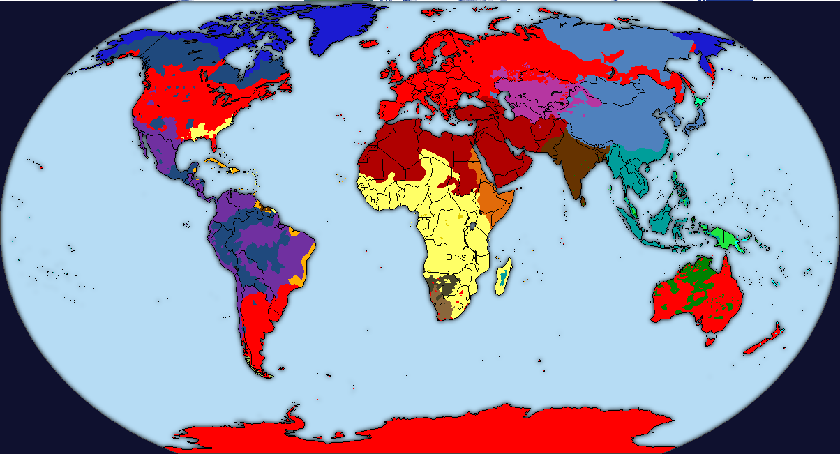 World Map Of Races